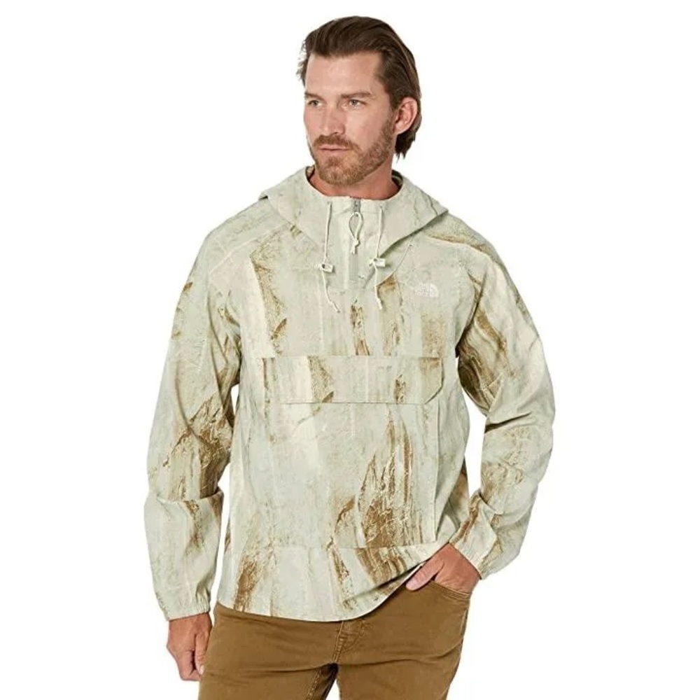 New The North Face Mens M Printed Class V Packable Pullover Jacket Anorak Sz XL